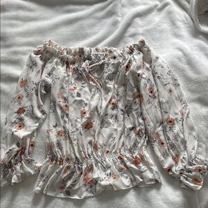 Floral Off-Shoulder Women's Top